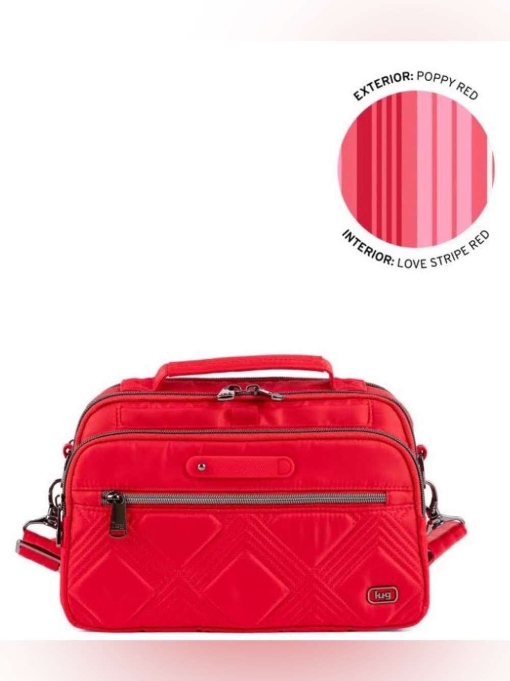 Lug Legacy Collection Scoop SE Crossbody Bag Poppy Red
